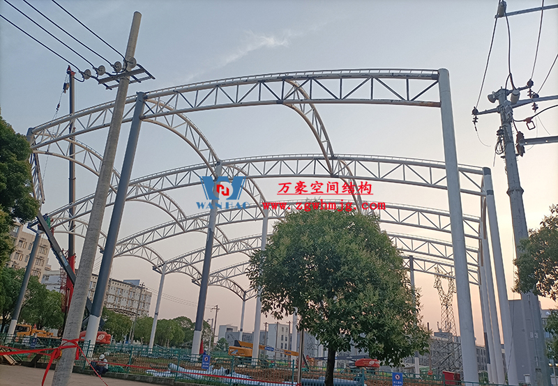 國網(wǎng)江西省電力有限公司培訓(xùn)中心實訓(xùn)基地改造膜結(jié)構(gòu)項目最新施工進(jìn)度
