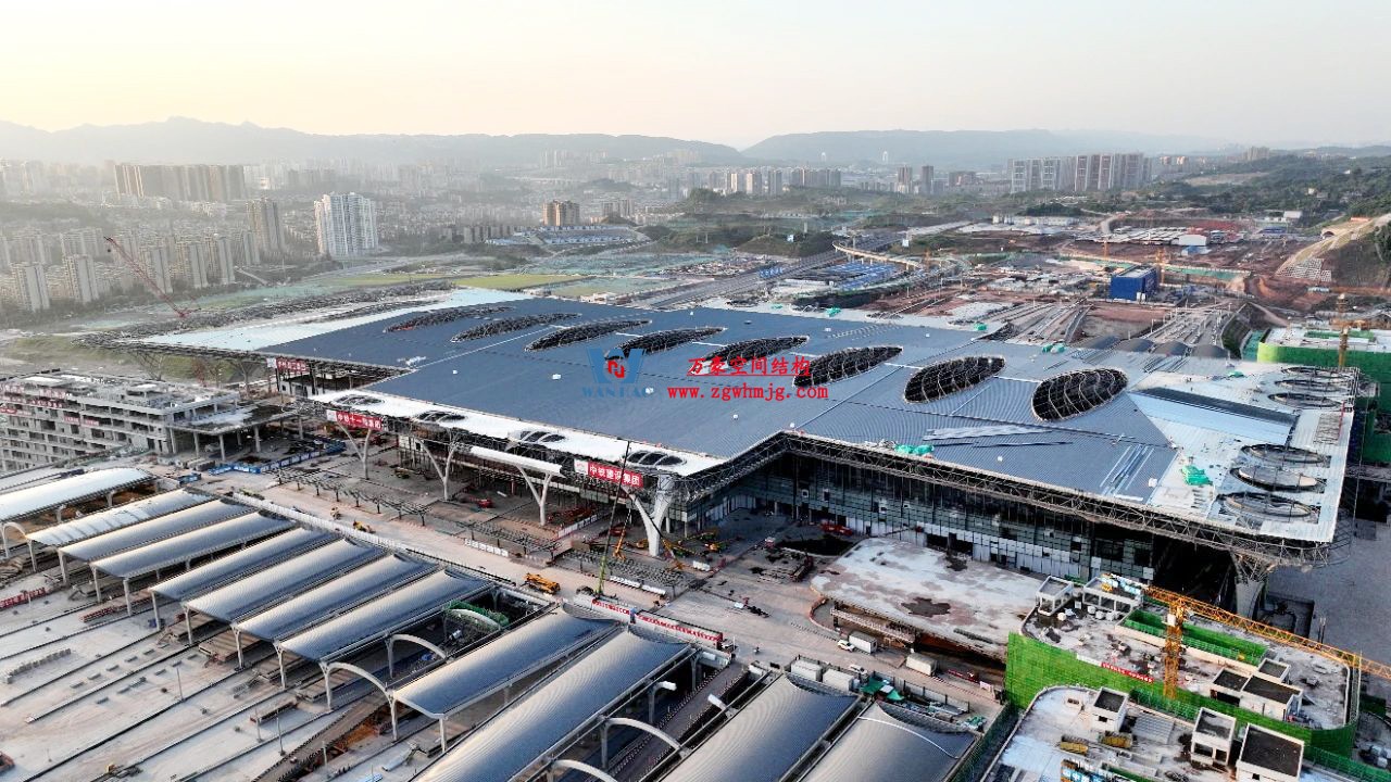 重慶東站站房正在加速建設(shè)，全力繪就項(xiàng)目新篇章