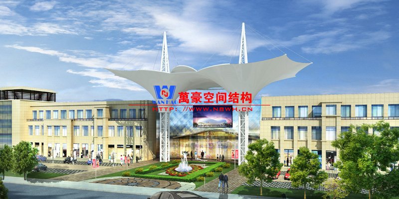 出入口膜結(jié)構設計效果圖
