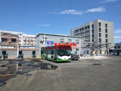 安陽市北廠街、彰德路公交充電樁雨棚膜結(jié)構(gòu)接近尾聲