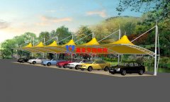 膜結(jié)構(gòu)車棚支撐柱原料該如何選擇，有哪些事項(xiàng)需要注意？